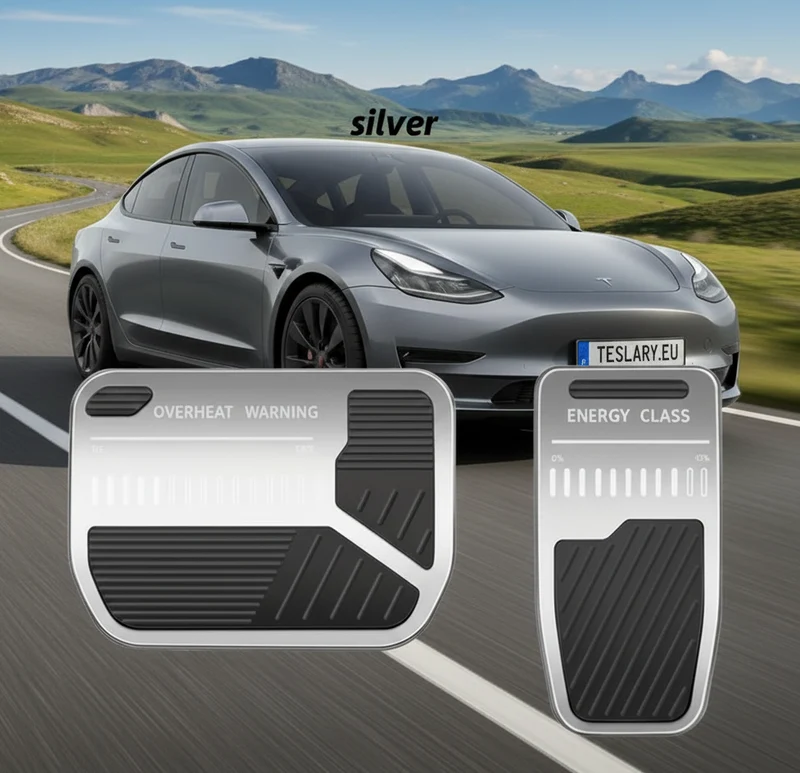 Amélioration des performances Tesla Model 3, Model Oui, Model 3 Highland et Model Médailles de sport antidérapantes en aluminium Y Juniper, rouges, argentées et noires