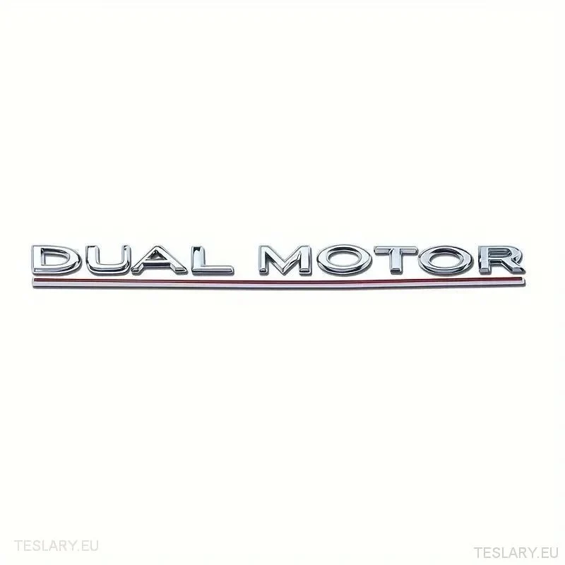 Tesla Model 3 / Y Logo double moteur Logo Noir, Rouge, Chrome, Or et autres couleurs