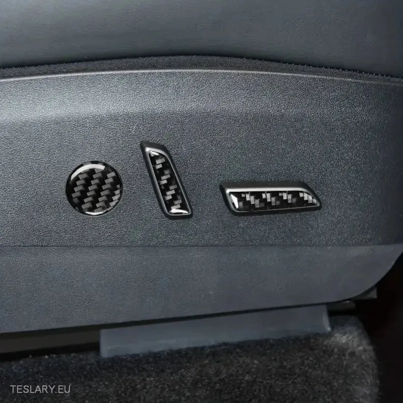 Tesla Model 3 / Y Couvercles de protection pour boutons de commande de siège