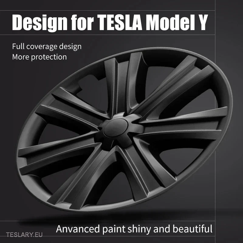 Tesla Model Moyeux de roue à recouvrement complet de style lame Y 19"