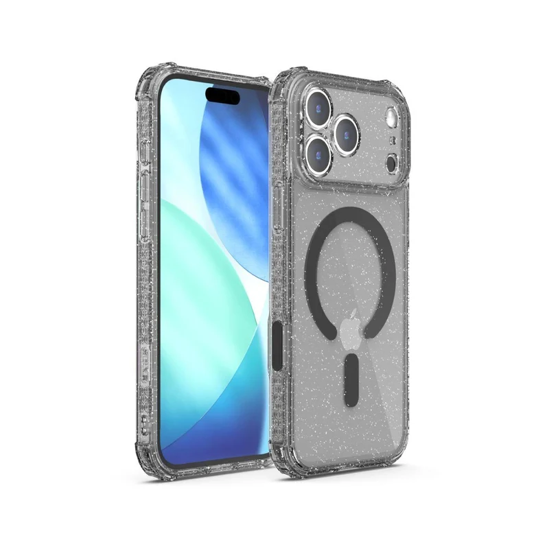 X.One [Mgsafe] Glitter Impact Protection Case iPhone 17 Pro Max - Glitter Black
