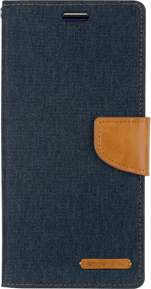 Goospery Canvas Diary For iPhone XR - Navy