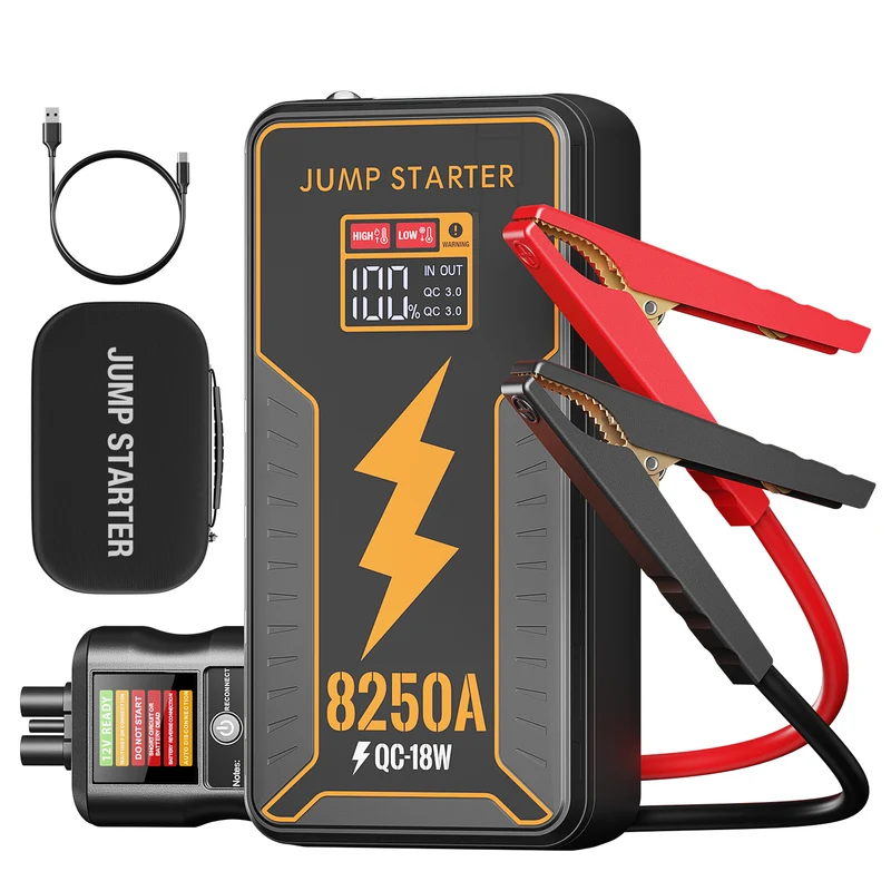 JFEGWO F65-8250A Car Battery Jump Starter Pocket Size Jumper Box