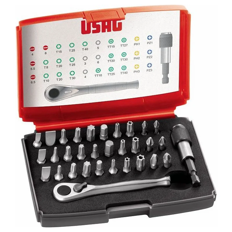 Ensemble d'inserts de tournevis Usag 692 J32 32 Pièces Accessoire 1/4"