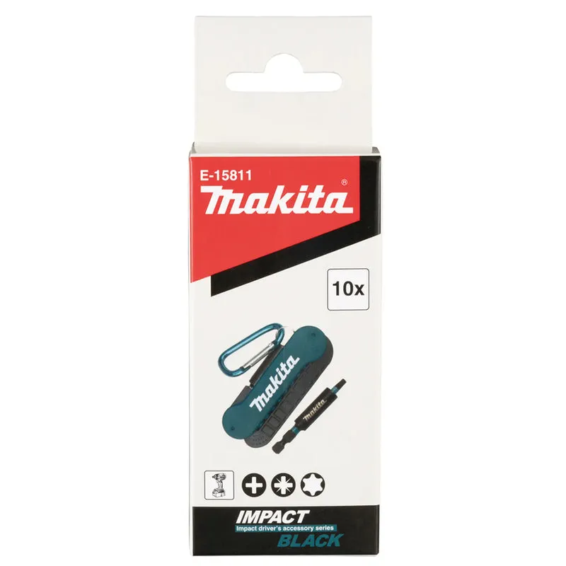 Ensemble d'embouts de tournevis à percussion noirs Makita E-15811
