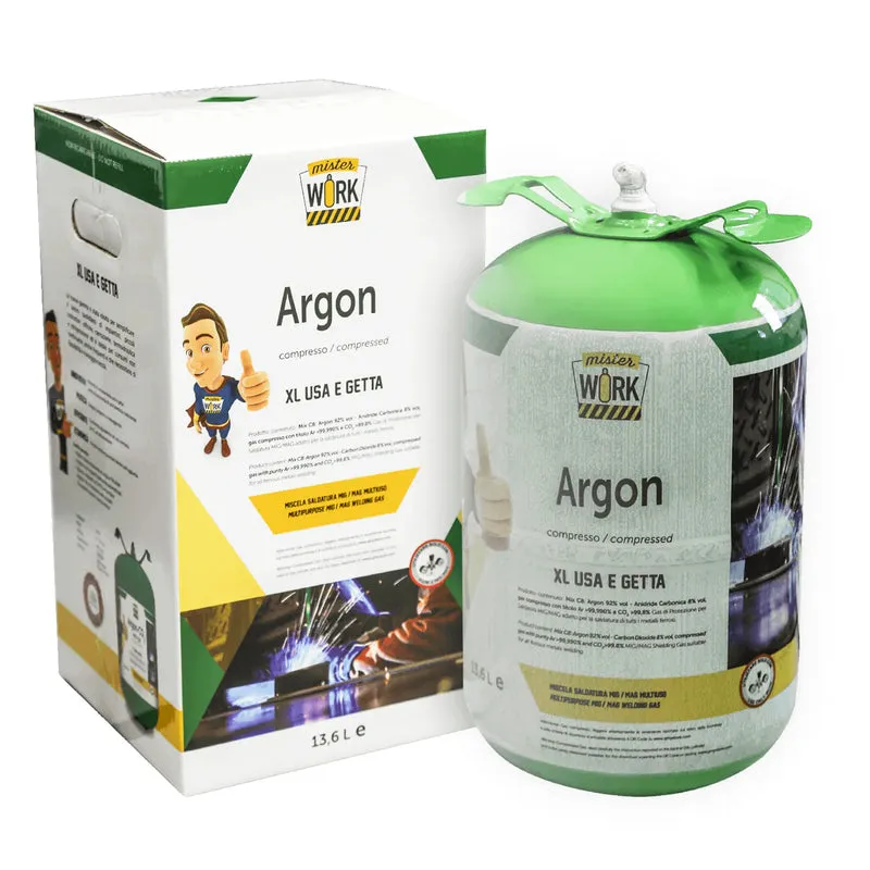 cylindre d'argon Helvi Misterwork 14lt