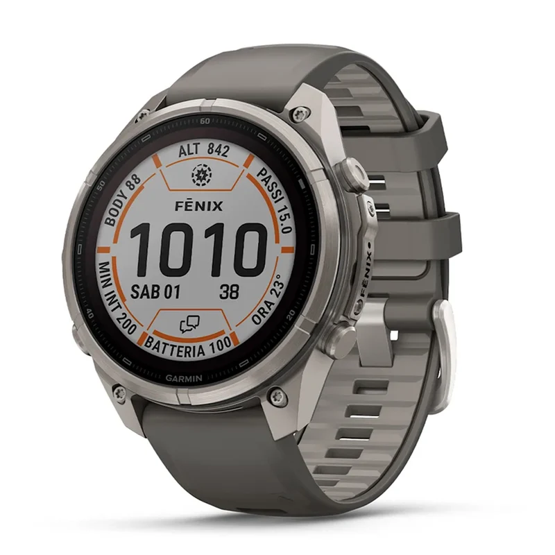 Garmin Fenix 9 Pro Solar 47 mm inReach - Grigio