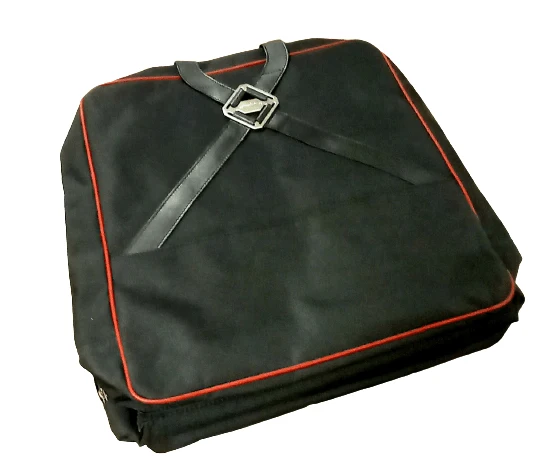 Boot Rack Bag, Black with Red Piping - 124