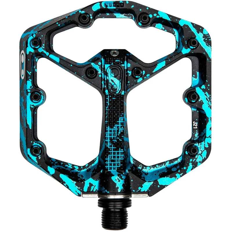 Pedali Crank Brothers Stamp 7 Splatter Small - Nero blu