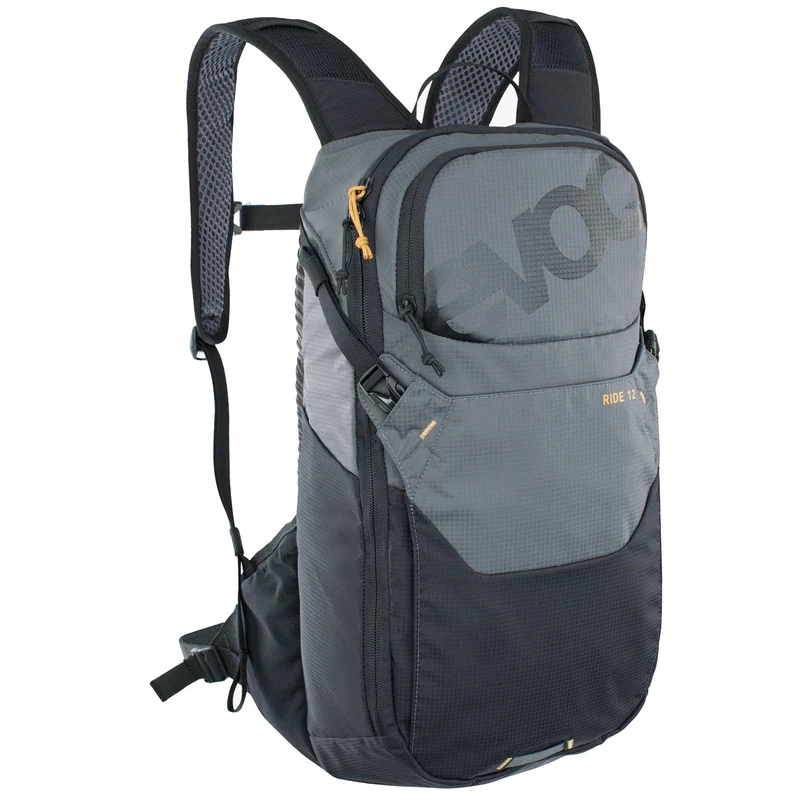 Zaino Evoc Ride 12 + 2L Bladder - Grigio nero