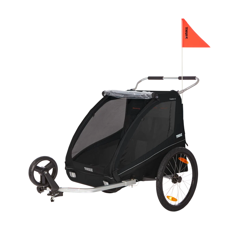 Rimorchio da bici Thule Coaster XT - Nero