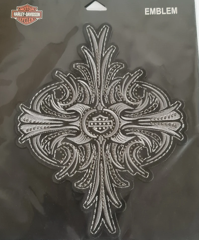 Harley-Davidson Studded Cross Sew-on Patch