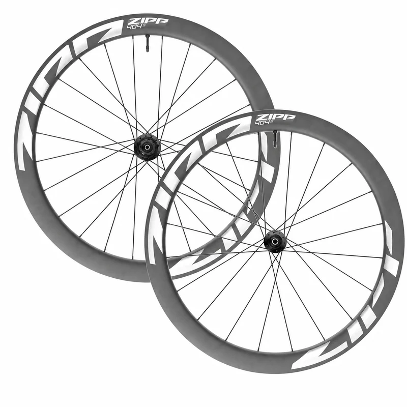 Ruote Zipp 404 S tubeless disc center lock - Nero bianco