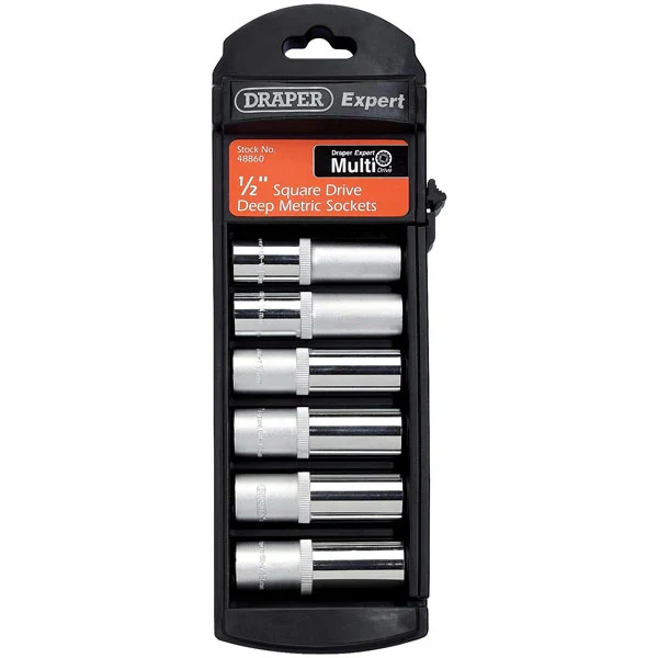 Draper 1/2 6Pc Deep Multi-Drive Set