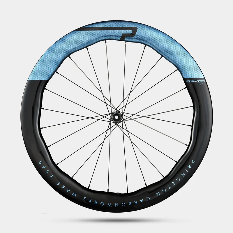 Ruote Princeton Carbonworks WAKE 6560 EVO 2 Disc DT 180 CL - Azzurro