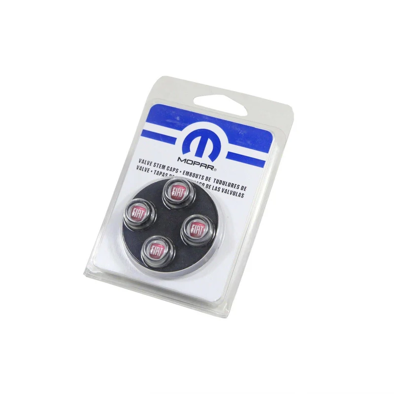 Valve Caps, Black - Fiat