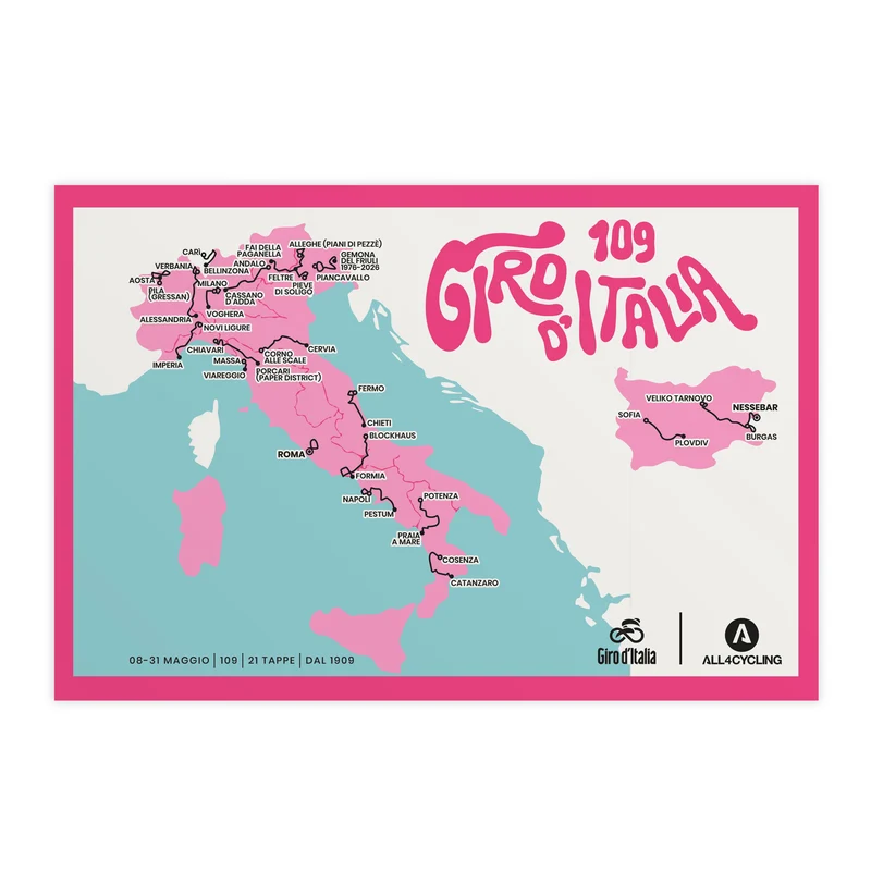 Cartolina Giro d'Italia #109