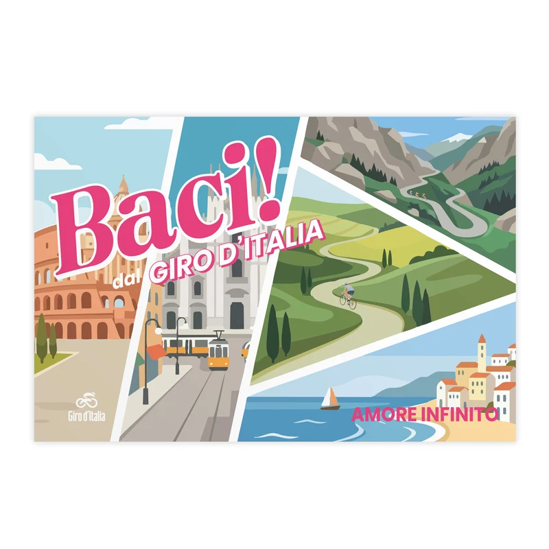 Cartolina Giro d'Italia Paesaggi italiani