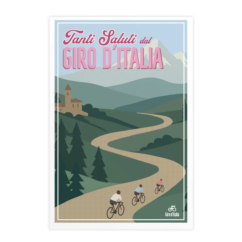 Cartolina Giro d'Italia i Grandi Passi