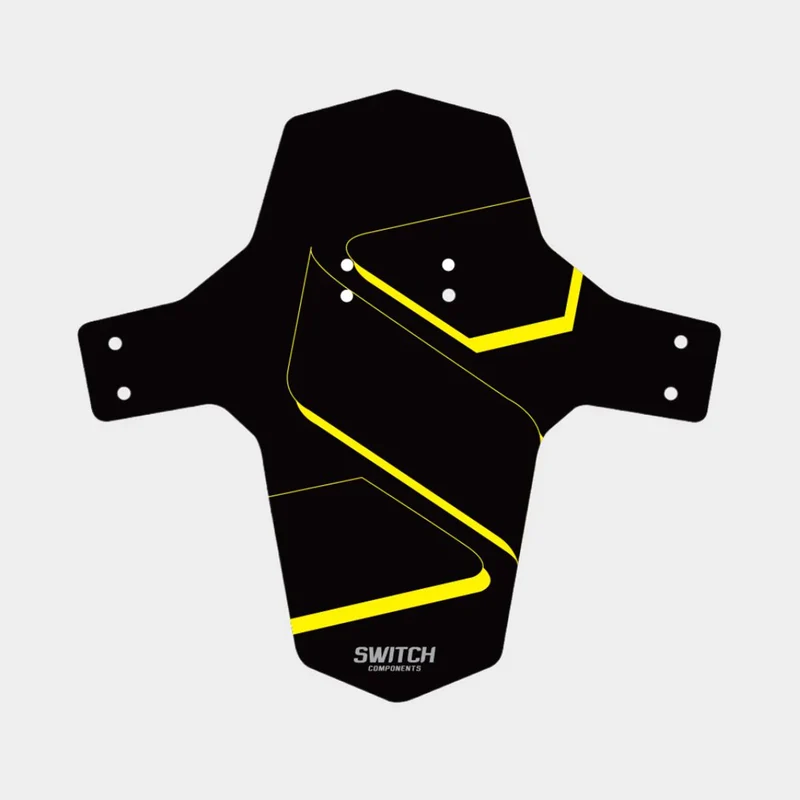 Parafango anteriore Switch MTB - Nero giallo