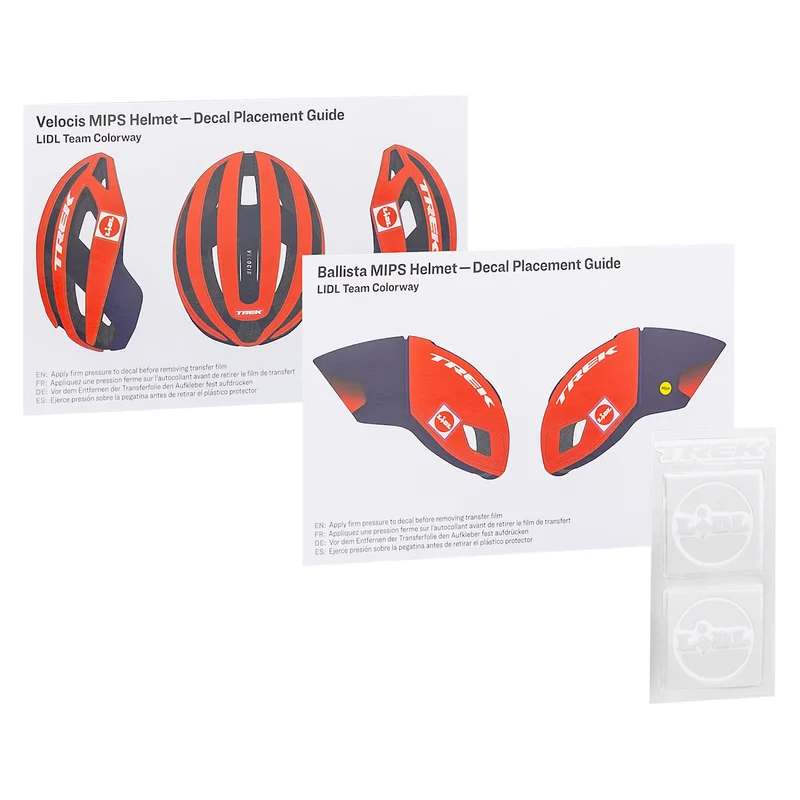 Kit adesivi Trek Lidl-Trek per casco