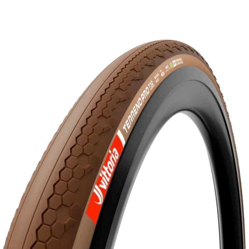 Copertone Vittoria Terreno Pro T10 Hardpack Gravel Race TLR 700x45 - Natural