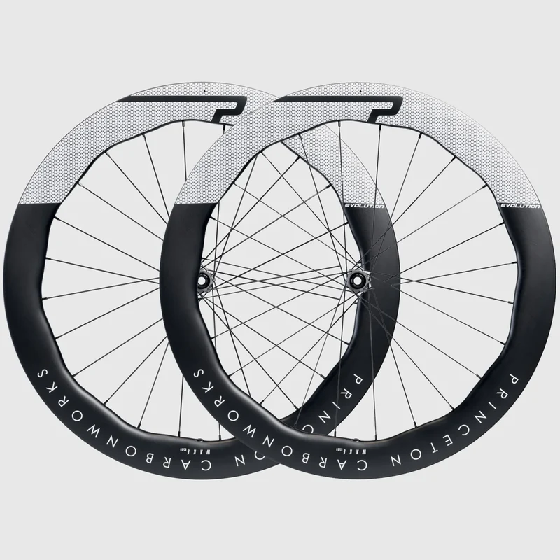Ruote Princeton Carbonworks WAKE 6560 EVO Disc DT Swiss 180 EXP CL - Bianco lucido