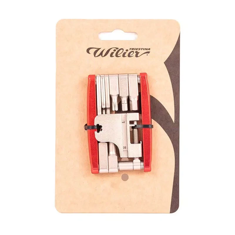 Multitool Wilier in alluminio 16 in 1 FT03 - Rosso