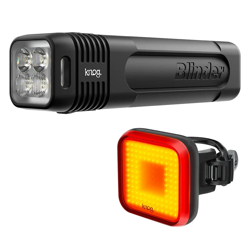 Kit luci Knog Blinder 900 + Blinder Square Rear
