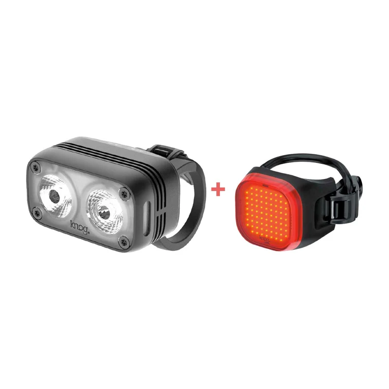Kit luci Knog Combo Blinder Road 400 + Blinder mini rear