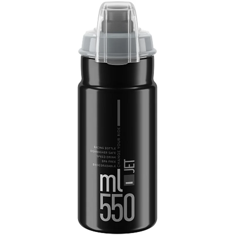 Borraccia Elite Jet Plus 550ml - Nero