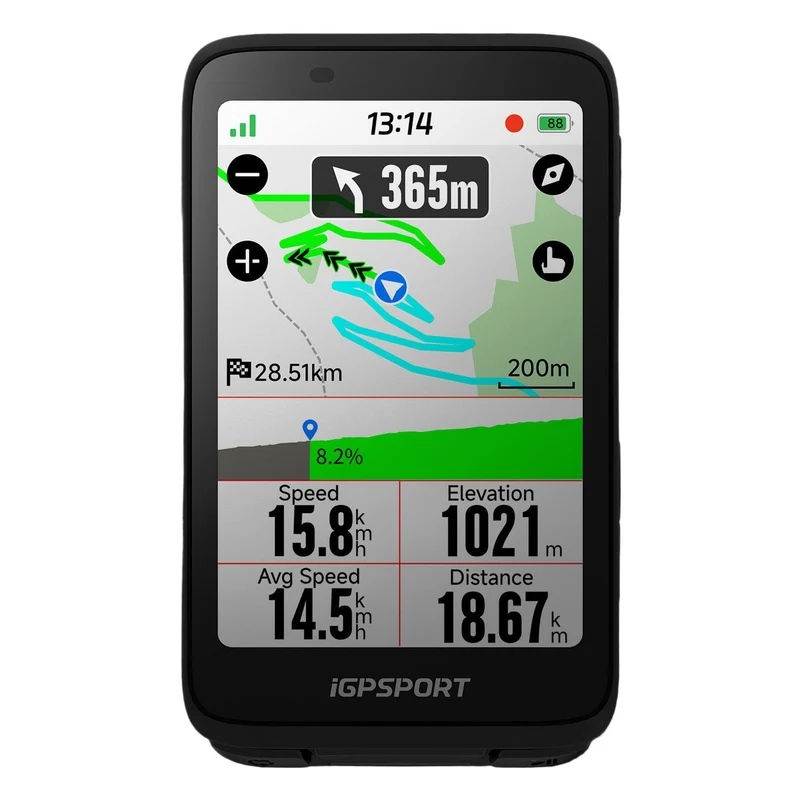 Ciclocomputer gps iGPSPORT BiNavi - Nero