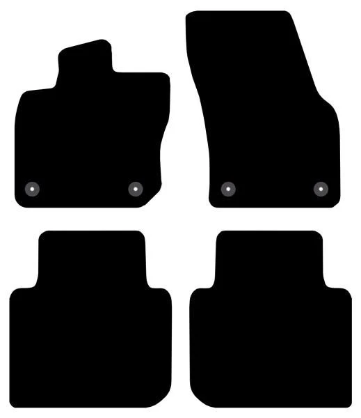 Cora Tappeti moquette Tailor SKODA Kodiaq 24> 5 posti - VOLKSWAGEN Tayron 24> 5 posti