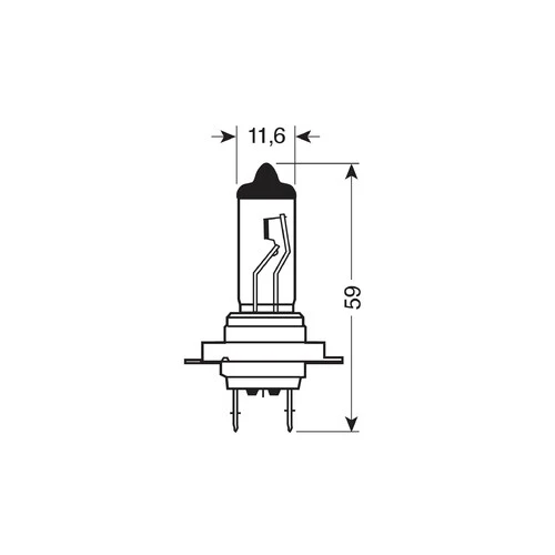 Osram 12V Ultra Life - H7 - 55W - PX26d - 2 pz - Scatola Plast.
