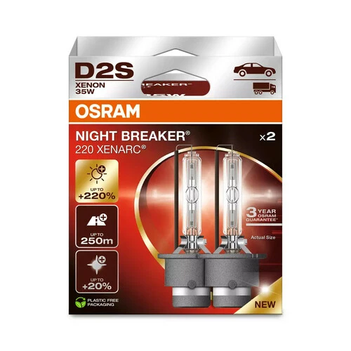Osram Xenarc Night Breaker Laser (Next Gen) - D2S - 35W - P32d-2 - 2 pz - Scatola