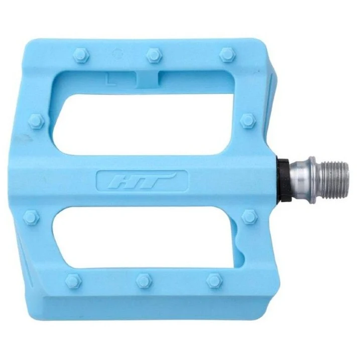 Pedali flat HT Nano-P PA12 - Azzurro