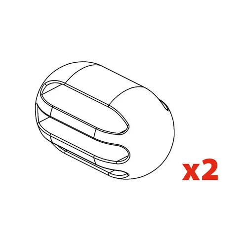 Nordrive Set 2 adattatori per cinghie di sicurezza N50916