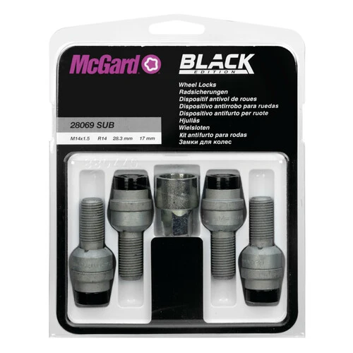 McGard Bulloni sferici, kit 4 pz - Black Edition - E095