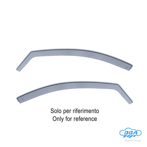 DGA Set deflettori aria anteriori ad incastro, tipo lungo Peugeot 2008 (12/19>)