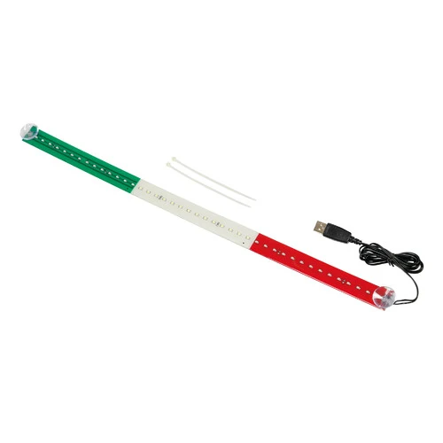 Lampa Bandiera luminosa 60 cm, 42 Led, USB - Italia 96963