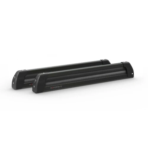 Nordrive Nordic-King EVO aluminium NK-60, portasci per barre da tetto - Nero N40013
