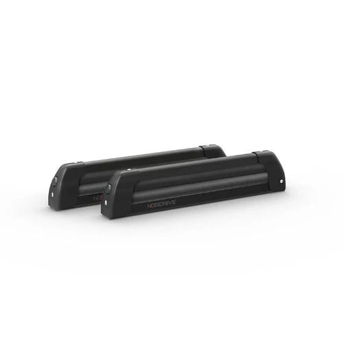 Nordrive Nordic-King EVO aluminium NK-40, portasci per barre da tetto - Nero N40012
