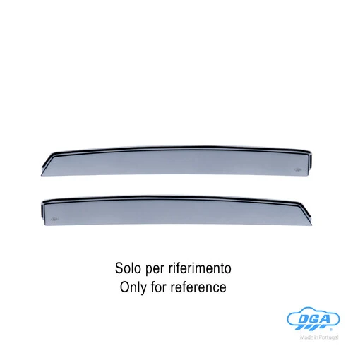 DGA Set deflettori aria posteriori ad incastro - compatibile per Mitsubishi ASX (12/23>06/24)