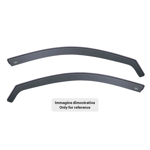 DGA Set deflettori aria anteriori ad incastro, tipo lungo - compatibile per Peugeot 308 5p (08/21>08/25)