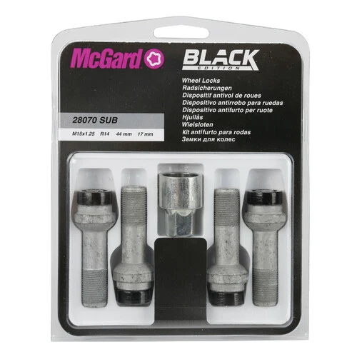McGard Bulloni sferici, kit 4 pz - Black Edition - E180
