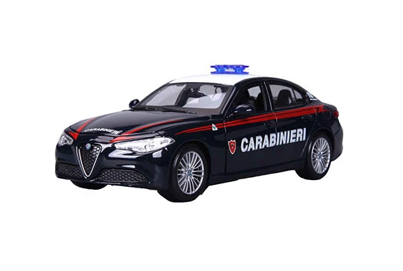 Burago Auto Carabinieri, Alfa Romeo Giulia / Stelvio assortite, Burago, scala 1:24, scatola vetrina