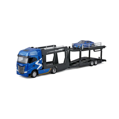 Burago Iveco S-Way bisarca con Audi RS E-Tron, Burago, scala 1:43