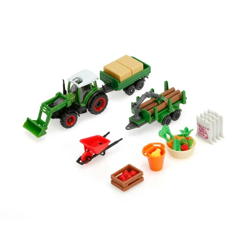 Burago Mini Work Farmset Trattori Fendt/New Holland/Mass, Maisto, 3"