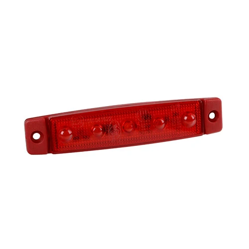Lampa Pagg Aspck, luce ingombro - 5 Led - 12/24V - Rosso 97031