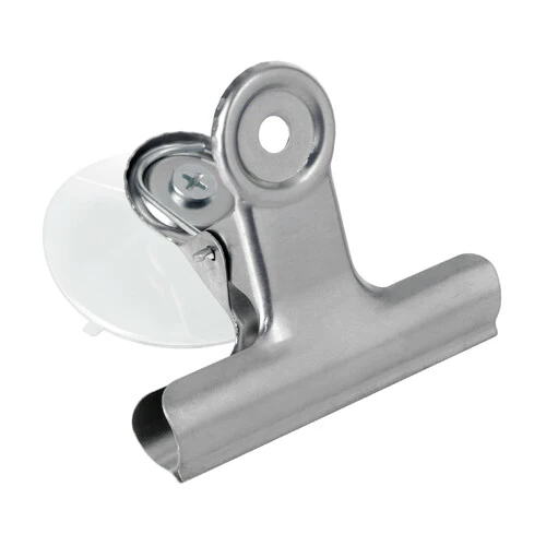 Lampa Set 2 clips in metallo con ventosa - L - 75 mm 65456